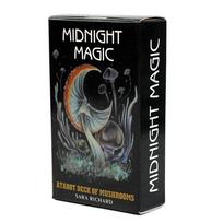 Vidurnakčio magija Tarot Grybų kortų Taro kaladė 78 unikalūs Taro kortų dizainai, paremti paslaptingu grybų pasauliu