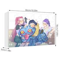 New Kpop Demon Hunters Advent Calendar Rumi Mira Zoey Tiger K Pop Demon Hunters Christmas Countdown Advent Calendar Gift 24 Days gray
