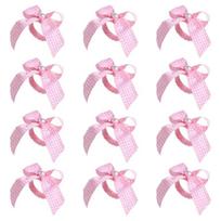 12Pcs Pearls Trimmed Striped Napkin Holder Rings Sophisticated Table Decoration For Weddings And Family Meals