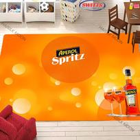 A-Aperol kilimas miegamajam S-Spritz tematikos kilimas paauglių biuro zonai Didelis dekoratyvinis kilimas valgomajam svetainei žaidimų kambariui Grindų kilimėlis 40cm x 60cm
