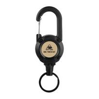 Retractable Keychain with 60CM Steel Wire Rope Carabiner Badge Reel Holder Clip Multifunctional Key Ring Heavy Duty Outdoor Camping Climbing Anti-lost juoda