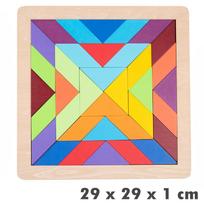 Vaikams Montessori vaivorykštės mediniai dėlionės žaislai menas edukaciniai geometriniai dėlionės vaizduotės lavinimo mandala blokai žaislai smegenų žaidimai