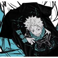 2026 Fashion New Inumaki Toge Unisex T-Shirt Jujutsu Kaisen JJK Satoru Gojo Anime Unisex T-shirt Parent-child T-Shirt Streetwear S juoda