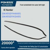 Priekinio stiklo apdailos juosta išorinė K/D 09 Ford Fiesta - Modelis dk4950yh4a95 Front Windshield Trim Outer Left black