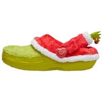 The Grinch x Crocs Classic Lined Clog Stealing Christmas Unisex Sneakers Green White Red 211688-90H 45-46 red