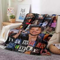 Harrystyles Flanelinis Minkštas Antklodė Šilta Retro Antklodės Lovoms Miegamojo Svetainės Sofai Kelioninė Pikniko Antklodė 75X95CM gray