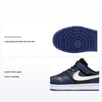 Nike Court Borough Low 2 PS Midnight Navy Kids Sneakers Blue Black Dark-Purple-Dust BQ5451-404 28 black