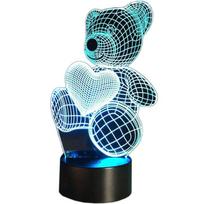 Žaidimų zona | PC | Konsolės | Priedai // Žaislai ir žaidimai vaikams // ZD98J LAMPKA NOCNA MIŚ 3D LED