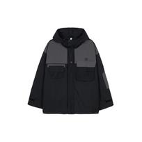 Adidas Originals Trefoil Spliced Zip-Up Hoodie Jacket Men Outerwear Black IC8164 L