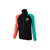 Puma Colorblock Logo Print Zip Jacket Men Jackets 531377-94 M black