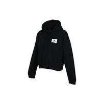 Jordan Essentials Casual Sport Knit Hoodie Short Pullover Women Tops Black DD6999-010 L black