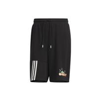 Adidas Neo X Disney Toy Story Casual Quarter-Stripe Cartoon Print Drawstring Shorts Men Bottoms Black IP9371 L