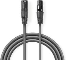 Cable Nedis XLR M - XLR F 3m