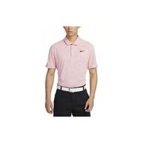 Nike Dri-FIT ADV Logo Print Breathable Jacquard Short Sleeve Polo Men Tops Oxford-Pink DZ5381-601 M