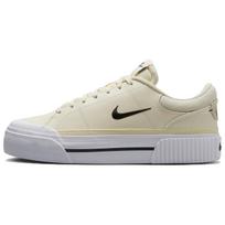 Nike  Court Legacy Lift Pale Ivory Women Sneakers Cream Muslin White FV5526-101 36.5
