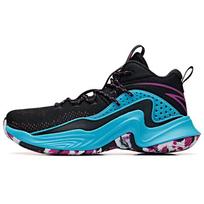 Anta Thompson Series Casual Comfortable Shock Absorbing Non-Slip Wear-Resistant Mid-Top Basketball Shoes Men sneaker Black Blue Purple 11931601-2 39 black