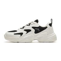 Anta Comfortable Versatile Wear-Resistant Shock-Absorbing Low-Top Casual Shoes Men sneaker Black White 912348822-2 40 black