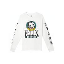 Levis X Felix The Cat Letter Print Sweatshirt Men Sweatshirt White A1249-0000 S