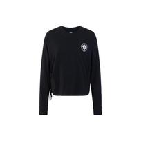 Levis SS23 Solid Color Round Neck Pullover Sweater Women sweater Black A4939-0001 XS