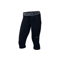 Nike Pro Letter Print Quick-Dry Three-Quarter Sports Tights Men bottoms Black 586931-010 L