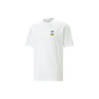 Puma American Vintage Letter Print Crew Neck Short Sleeve T-Shirt Men Tops White 620744-52 S white