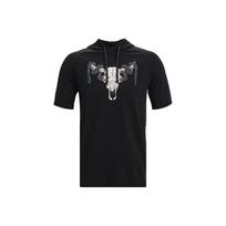 Under Armour Johnson Series American Vintage Bull Head Print Casual Sports Hooded Short Sleeve T-Shirt Men T-Shirt Black 1361719-001 XXL