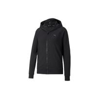Puma Vienspalvis logotipas Kasdienis megztas striukė su gobtuvu Moteriškos striukės juodos 522780-01 S black