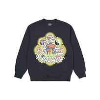 Palace Bun 5G Crew Navy Unisex Tops Blue P23CW036 L beige