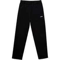 Li-Ning Comfortable Casual Simple Fleece Drawstring Sweatpants Knitted Sports Pants Men bottoms Black AKLUE59-1 M