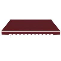 Markizė, Išlenkiama aliumininė terasos saulės apsauga, 3x2.5 m, Burgundinė