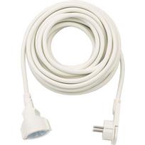 Brennenstuhl extension cable, 1x angled flat plug (white, 10 meters)
