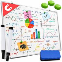 Žaidimų zona | PC | Konsolės | Priedai // Edukaciniai žaislai | Interaktyvūs | Kūrybiški | Meniški // Tablica biała suchościeralna magnetyczna edukacyjna rama 60x45cm akcesoria