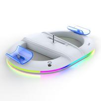 iPega P5S045 Vertical Charging Stand with RGB for PS5 Slim/PS5 Pro White