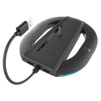 iPega P5S035SAH Vertical Stand (2xUSB-A) with RGB for PS5 Slim/PS5 Pro / black