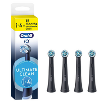 Oral-B iO Ultimate Clean x4 Toothbrush heads, Black