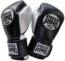 PRIZE RING Bokso pirštinės 10oz „Professional SS“ Juodos/Sidabrinės juoda