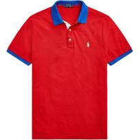 Polo Ralph Lauren Color Block Small Pony Embroidered Fitted Short Sleeve Polo Shirt Men tops MNPOKNI1N821134-600 XS