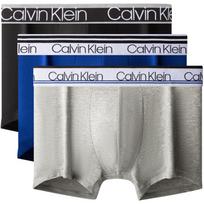 Calvin Klein Letter Loop Jacquard Waistband Cotton Breathable Anti-Chafing Boxer Shorts 3-Pack Men underwear NP2312O9NP M