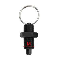 Factory Outlet M8/10/12/16/20mm Stainless Steel/ Carbon Steel Retractable Index Plungers Pull Ring Locating Pins With Lock Nuts KST236-LK-M8