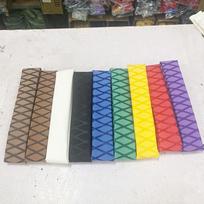 Yellow Anti-Slip Heat Shrink Tube for Badminton Rackets and Colorful Black Heat Shrink Sleeving for Fishing Rods. 18mm diameter black, 1m length
