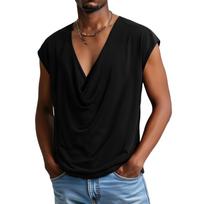 Man's Loose Big Size Sports Breathable Absorb Sweat Thin Vest L