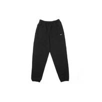 Nike Lab Logo Retro Classic Fleece-Lined Joggers Men Bottoms Black CD6394-010 XL white