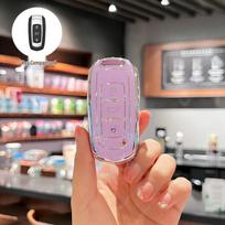 Compatible with Geely Panda Mini, Mini Boyue, Vision X3, Emgrand GS, Borui, Premium Key Case. gray