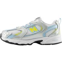 New Balance NB 530 Fabric Breathable Mid top Toddler Shoes Silver White Infant And Toddler I5306TK 22.5