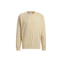 Adidas Originals Trefoil Miffy Collaboration Series Logo Print Crew Neck Sweatshirt Men Tops Linen Khaki Brown HY7293 XXL
