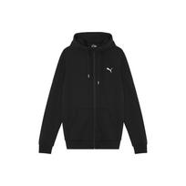 Puma Logo Zip-Up Hooded Jacket Men Outerwear Black 593135-01 M white