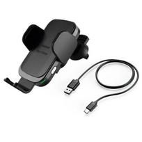 Telefono laikiklis Hama FC10 Motion 10 W Wireless Qi Charging melna - Bezvadu auto ladetajs