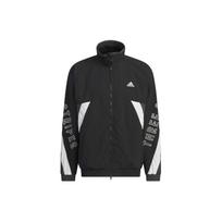 Adidas Raštelių Spalvota Spalvota Striukė Ilgomis Rankovėmis Unisex Striukė Juoda IS5146 XS black