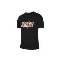 Jordan Logo Print Vintage American Crew Neck Short Sleeve T-Shirt Men Tops Black DQ7389-010 M white