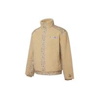 Puma Anakardžių gėlių kratinys dirbtinis Shearling šiltas logotipas striukė Vyriška striukė Khaki 534976-12 M beige